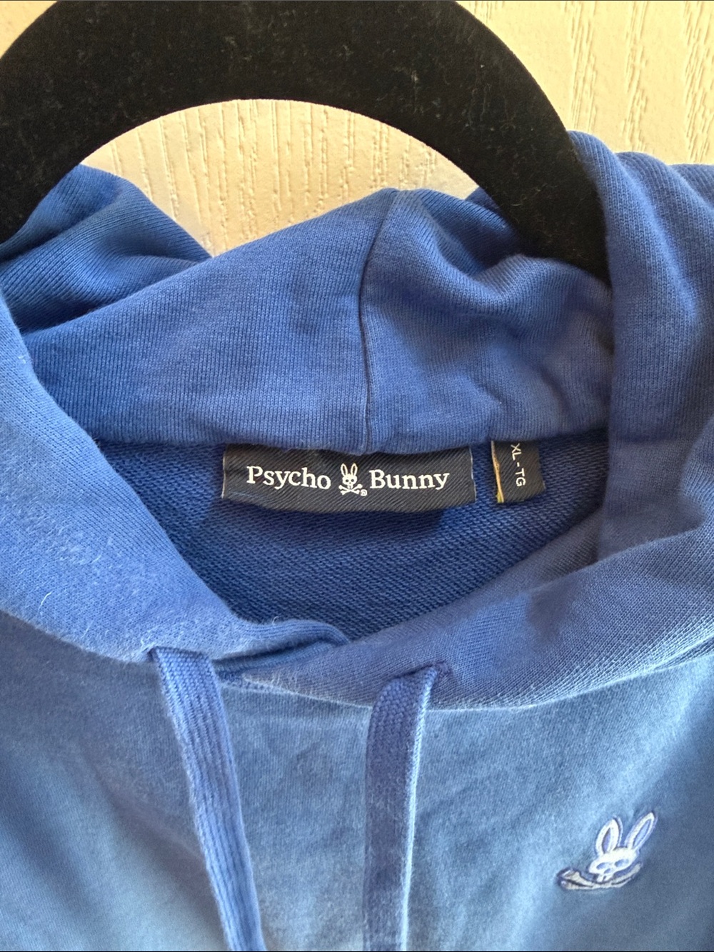 Psycho Bunny Blue Ombre Hoodie with Bunny Logo - Picture 2 of 3